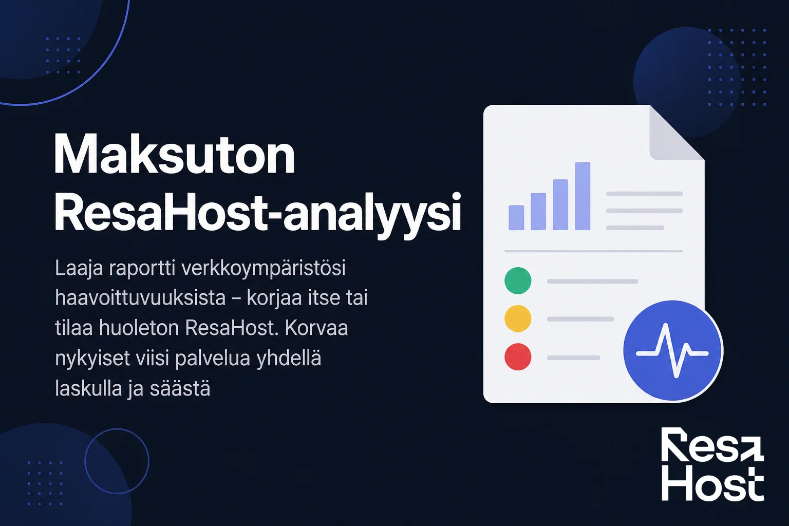 Ilmainen ResaHost-analyysi